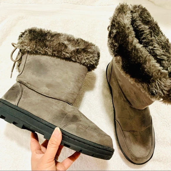 Seven Dials Women's Boots lace-up back Oriole Winter Boots Gray 7.5M - Picture 1 of 7